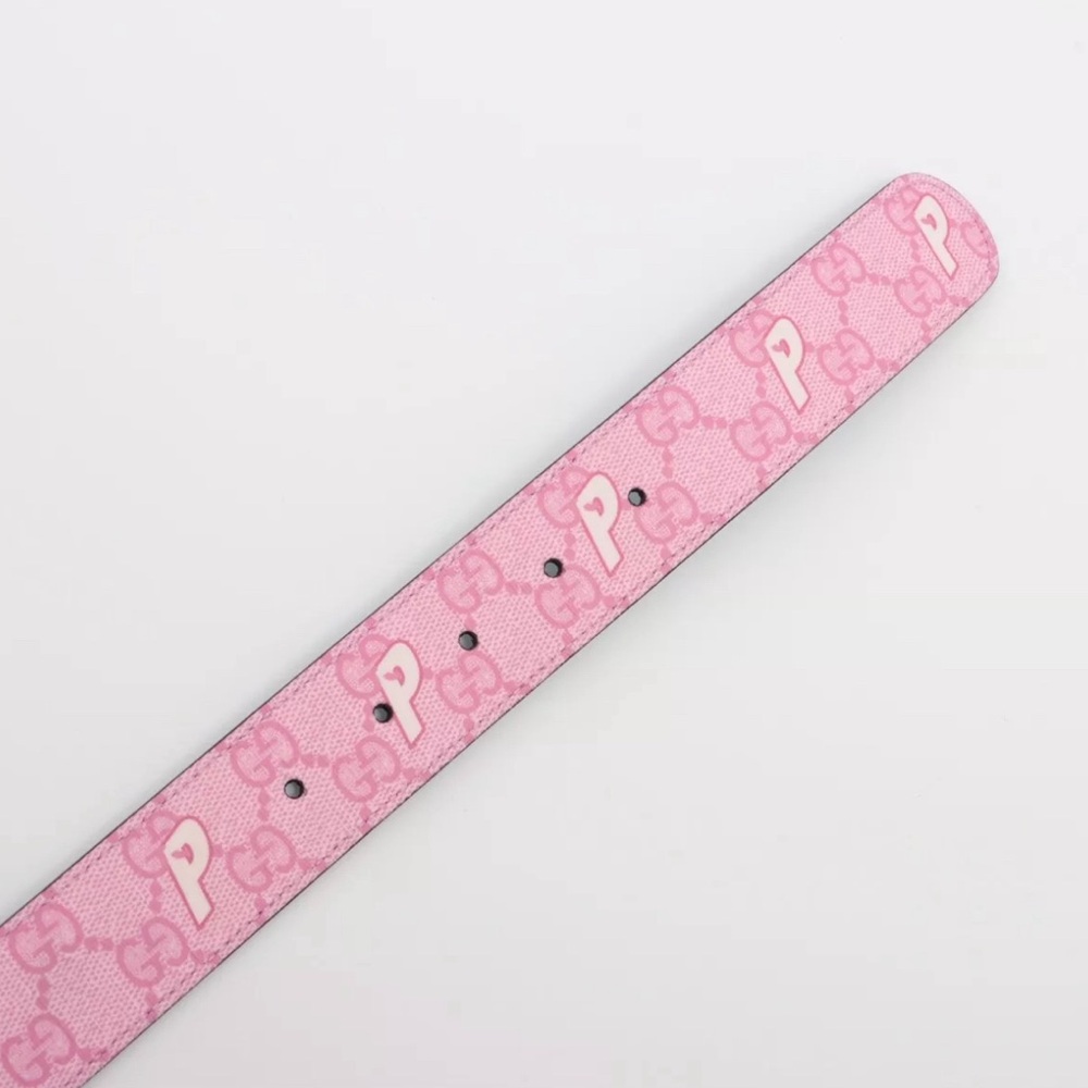 GUCCI X PALACE reversible Leather belt NEW - Picture 4 of 9